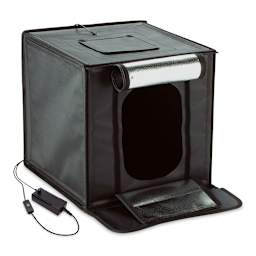 Smith-Victor LED Desktop Studio Light Tent - 17"H x 17"W x 17"D (Front, Light off)