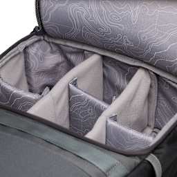 National Geographic Camera Backpack, close-up of the adjustable foam dividers