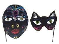 carnival scratch art mask