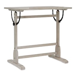 Studio Designs Vintage Drafting Table - Coastal Whitewash, 36" x 24", flat top