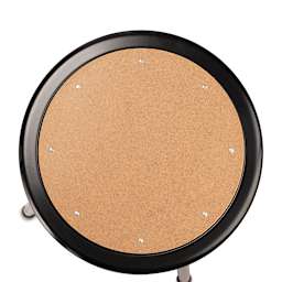 National Public Seating Corp. Adjustable Stool - Without Back Rest, Black, 19" to 27", top