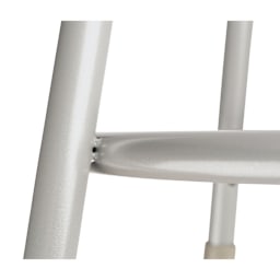 National Public Seating Corp. Adjustable Stool - Without Backrest, Gray, 19" to 27", foot ring