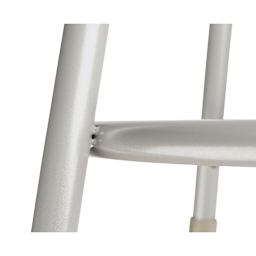 National Public Seating Corp. Adjustable Stool - 25" to 33", Gray, Without Backrest, foot ring