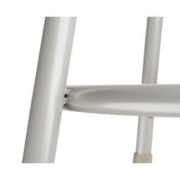 National Public Seating Corp. Adjustable Stool - 31" to 39", Gray, Without Backrest, foot ring