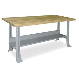 Steel Workbench - 60" x 30", Maple Top