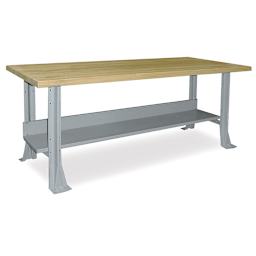 Steel Workbench - 72" x 24", Maple Top