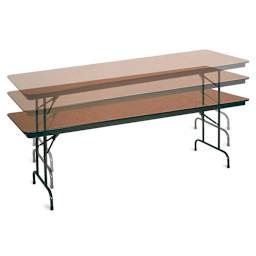 Budget-Priced Folding Table - 36" x 72", Walnut, Adjustable