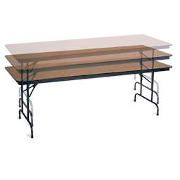 Budget-Priced Folding Table - 30" x 72", Walnut, Adjustable