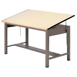 Mayline Ranger Large Steel Four-Post Drawing Table - 72" x 43-1/2"