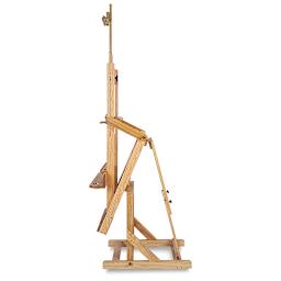 Best European Easel - Side view with mast tilted forward for Pastels