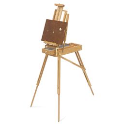 Jullian Original Half French Easel - Beechwood, fully extended