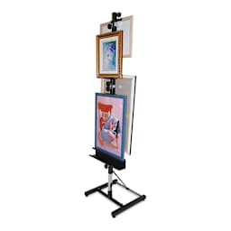 Martin Universal Design Avanti I Square Post Easel - Shown displaying 4 pieces of finished art