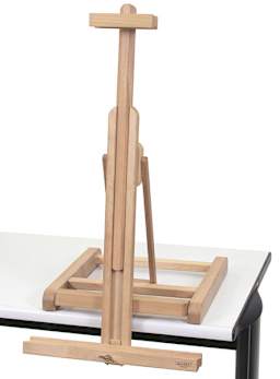 Mabef Table Easel M-31 - Easel set up on table