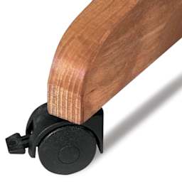 Mabef Painting Workstation Easel - Closeup of locking Caster