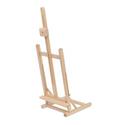 Blick Tabletop Easel - H-Frame, Natural tilted forward