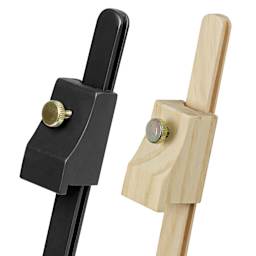 Blick Studio Mini Tabletop Easel, black and natural canvas holders