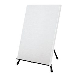 Blick Aluminum Tabletop Easel, holding canvas