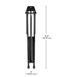 Blick Aluminum Tabletop Easel, folded dimension chart