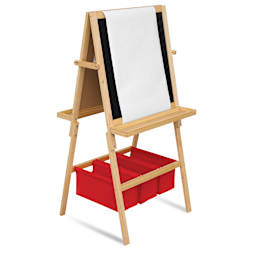 Blick Studio Adjustable Activity Easel, chalkboard side with paper roll