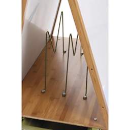 Copernicus Double-Sided Bamboo Easel, storage rack
