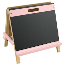 Blick Children's Tabletop Easel - Rose Quartz, chalkboard side