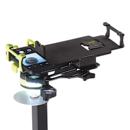 Copernicus Dewey the Document Camera Stand - Camera Stand with Microscope and Light (Close up of Stand with Microscope and Light)