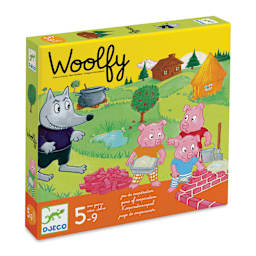 Djeco Woolfy Game of Cooperation - Angled view of front of package
