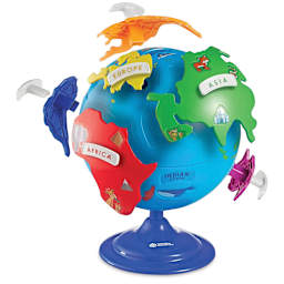 Learning Resources Puzzle Globe with all continents and labels hovering
