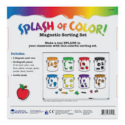 Learning Resources Splash of Color Magnetic Sorting Set (back of packaging)