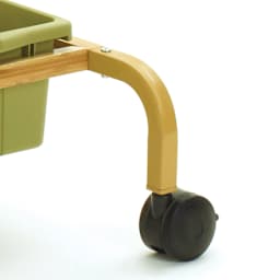 Copernicus Bamboo Deluxe Chart Stand, cloe up of the casters