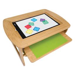 Copernicus Bamboo Sensory Light Table with Clear Tubs - top view