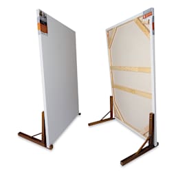 Fredrix BACE Big Artist Canvas Easel - Brown (Shown in use)