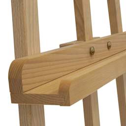 Studio Designs Museum Easel - Natural Finish, close-up of the adjustable tray