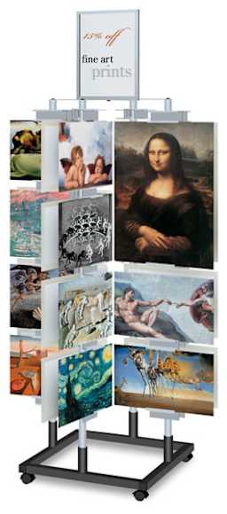 Testrite Deluxe Art Tree - Four sided Display tree shown
