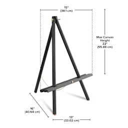 Blick Studio Display Easel - Black, dimensions