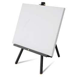 Tabletop Display Easel, Black, Holding a canvas
