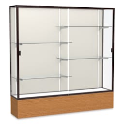 Waddell Reliant Series Display Case - 72", Plaque Back
