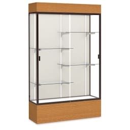 Waddell Reliant Series Display Case - Lighted Case, 48", Plaque Back