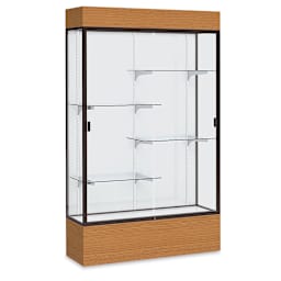 Waddell Reliant Series Display Case - Lighted Case, 48", White Back
