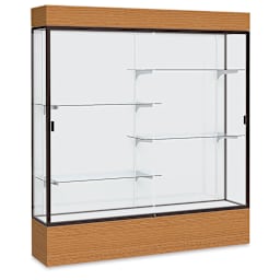 Waddell Reliant Series Display Case - Lighted Case, 72", White Back
