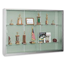 Claridge Sliding Door Display Case - 4 ft x 5 ft x 10 3/4", Dawn Fabricork