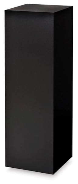 Black Laminate Pedestal - Angled view of Pedestal