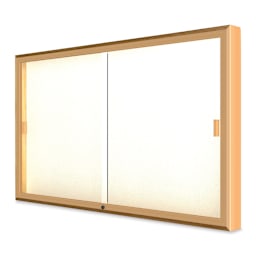 Waddell Legacy Wall Mounted Display Cabinet - 60" x 36" x 4", No Header, Plaque Display