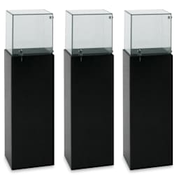 Techno Display Gallery Pedestals - 43", Small, Set of 3
