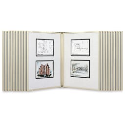 Multiplex Swinging Panel Display - 24" x 36", Beige, 20 Panels, Wall Unit