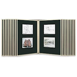 Multiplex Swinging Panel Display - 30" x 40", Beige, 20 Panels, Wall Unit