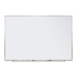 Ghent Dry Erase Chalkboard - 36" x 24", White Porcelainized, Wood Frame