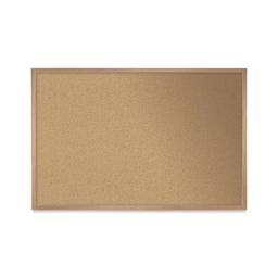 Ghent Open-Face Cork Board - 4 ft x 3 ft, Wood Frame