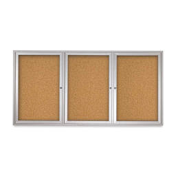 Outdoor Cork Board - 72" x 36", 3 Doors