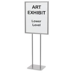 Testrite Sign Holder - 22" x 28", Silver
